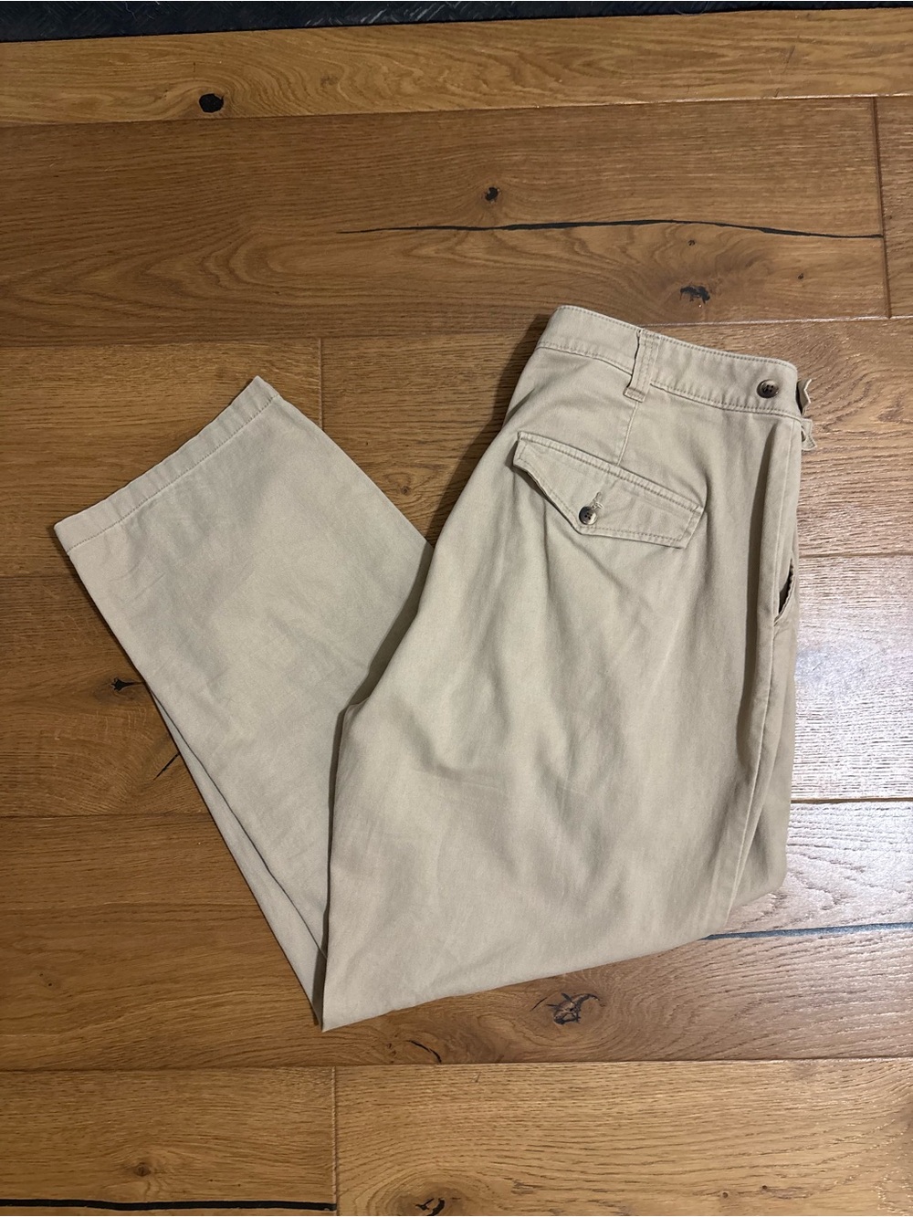 Old Navy Wide Leg Dress Pants in Beige / Khakie